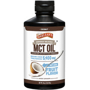 Barlean's MCT Oil Coconut bottle on kitchen counter for versatile daily use.