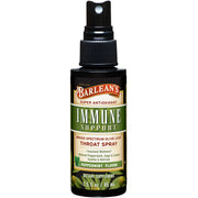 Barlean's Olive Leaf Complex Throat Spray bottle ready for on-the-go immune support