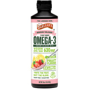 Barlean's Pink Lemonade bottle pour for a tasty daily omega-3 boost.