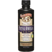Barlean's Total Omega 3 6 9 liquid bottle ready for daily omega intake