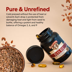 Barlean's USA-made flaxseed oil softgels from a trusted family brand.