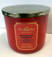 Bath & Body Works White Barn 3-Wick Candle Watermelon Lemonade aroma for bright ambience