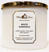 Bath & Body Works White Barn 3-Wick Candle with White Gardenia for room-filling fragrance