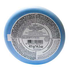 Three-wick Sundrenched Linen candle burning evenly for a cozy scent throw.