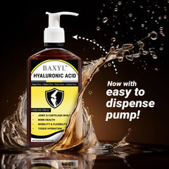 BAXYL dropper pour demonstrates fast absorption potential.