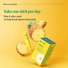 BB LAB Pineapple Enzyme packaging close-up showing portable digestive aid