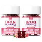 BBEEAAUU Iron Gummies for Women with peach flavor promote gentle iron absorption.