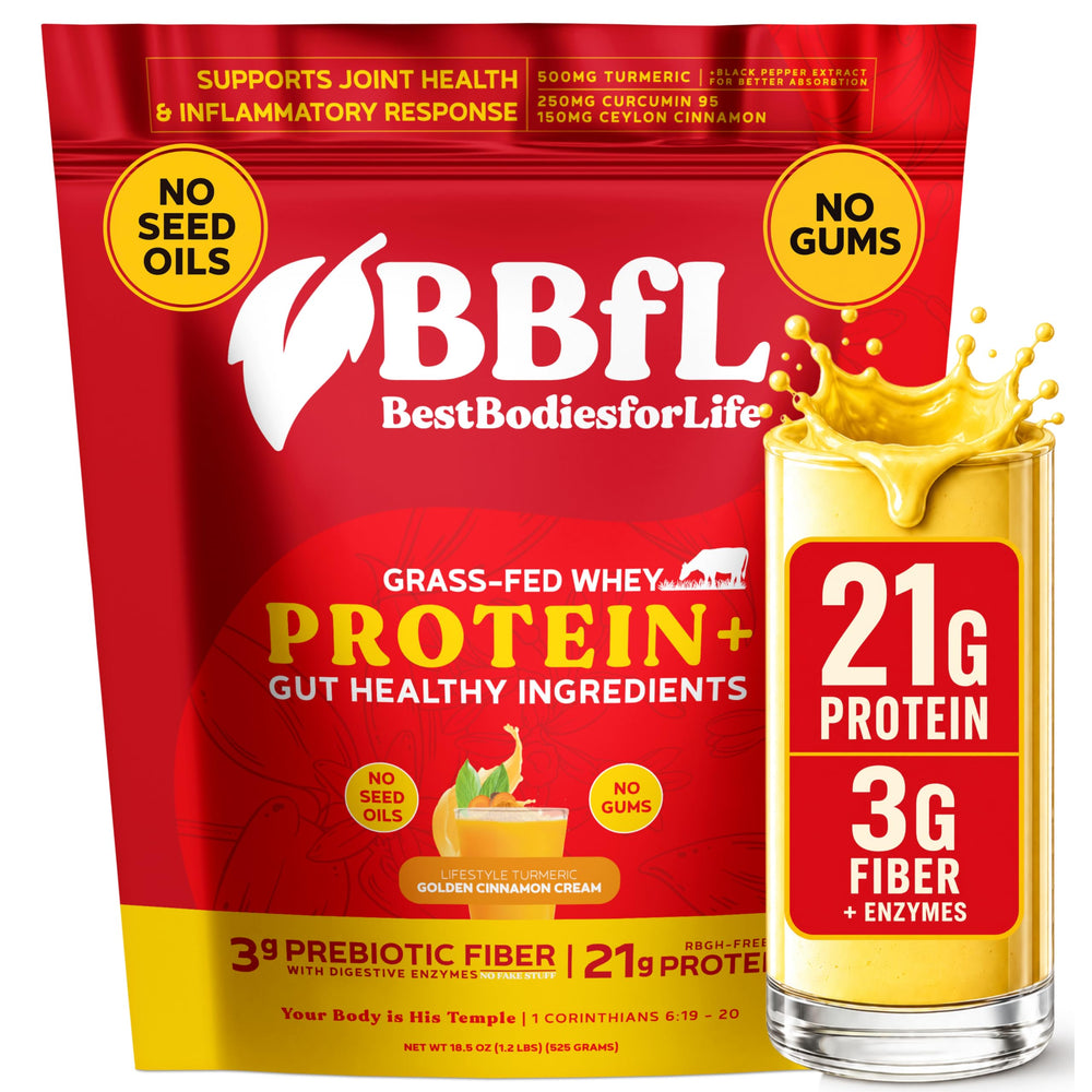 BBfL proteína de suero de pasto en lata, energía diaria.