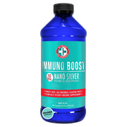 Be Smart Get Prepared Nano Silver Immuno Boost bottle front showing daily use.