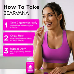 BearVANA packaging front label shows vegan gluten-free formulation