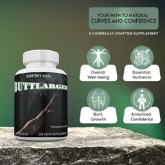 Beautifyem Sofistaia ButtLARGER bottle label emphasizing safe, natural ingredients.