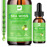 B BEWORTHS Sea Moss drops bottle with organic label for daily nourishment