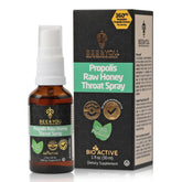 Bee & You Propolis Throat Spray 1oz bottle for on-the-go throat support.