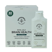 Beekeeper's Naturals Brain Health liposomal packets on bottle label for rapid absorption.