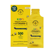 Beekeeper's Naturals Kid's Immune Liposomal Vitamin C packet, berry flavor, easy daily immune support.