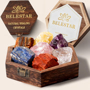 BELESTAR 7 Chakra Amethyst crystal for calming energy and focus.