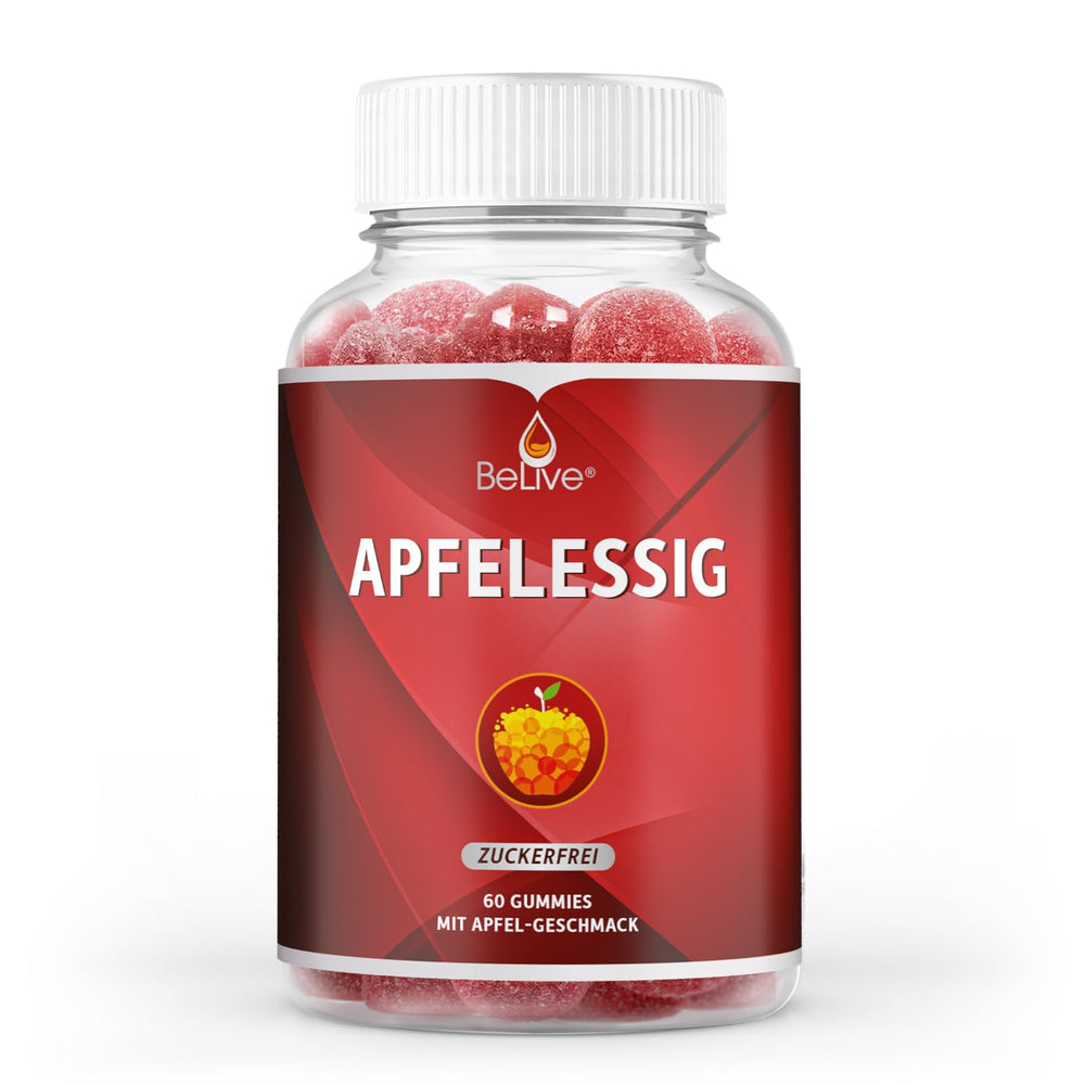 BeLive Apple Cider Vinegar Gummies bottle for convenient sugar-free daily dose.