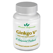 Beljanski Ginkgo V capsules in bottle, vegetarian and non-GMO formulation for daily wellness.