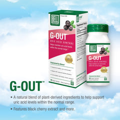 Bell G-Out Uric Acid Cleanse 2-pack box front, convenient daily routine support