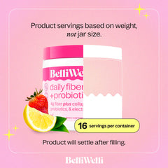 Belli Welli organic acacia fiber ingredients highlight natural prebiotic source