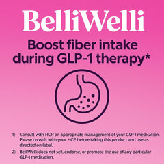 BelliWelli collagen, probiotics and electrolytes blend, offering a refreshing gut-supporting formula.