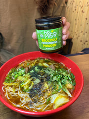 BeMicro broccoli microgreen powder label shows nutrition-rich profile for daily use.