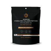 Benavidez Collagen Peptides Salted Caramel bottle showing 20g protein per serving for skin support.