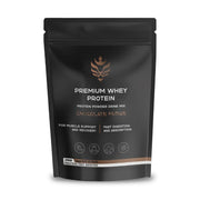 Benavidez Premium Whey Protein jar showcases 25g protein per serving for muscle recovery