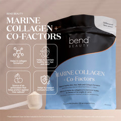 Bend Marine Collagen powder dissolving in water—easy daily mix for skin vitality.
