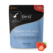Bend Marine Collagen strawberry bottle — convenient daily beauty support for skin and hair