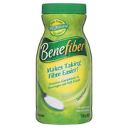 Benefiber 730g bottle front view showing clear, taste-free fiber supplement