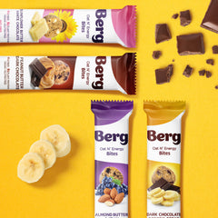 Berg Bites vegan glutenfree pack highlights clean plant-based snacking.