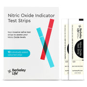 Berkeley Life nitric oxide test strips pack for convenient at-home monitoring.