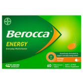 Berocca energy orange tablets dissolving in water for a refreshing daily boost