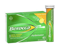 Berocca Orange effervescent tablets dissolving in glass, highlighting a refreshing morning ritual