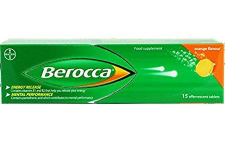 Berocca Performance 15 orange tablets for a vitamin-powered energy boost.