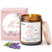Bersiler Best Mom Ever candle in pink gift box for Mother's Day gifting.