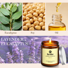 Bersiler soy wax candle with natural cotton wick for clean, even burning.