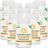 Besibest liposomal CoQ10 1000mg bottle highlighting high absorption for daily energy support.