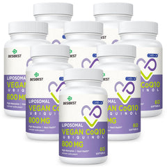 Besibest Liposomal Ubiquinol CoQ10 800 mg softgel bottle for daily energy support.