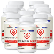 Besibest Ubiquinol CoQ10 600mg softgel bottle front view supports daily energy potential