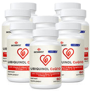 Besibest Ubiquinol CoQ10 600mg softgel bottle for daily energy support.
