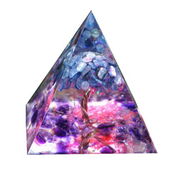Besorgone Orgonite Pyramid Amethyst-Kyanite ideal for meditation focus