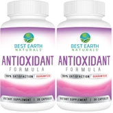 Best Earth Naturals antioxidant bottle front with daily capsules for easy use