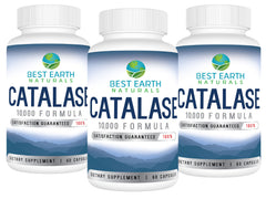 Best Earth Naturals Catalase 10000 bottle supports daily hair vitality with natural enzymes.