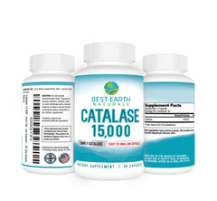 Best Earth Naturals Catalase 15000 pour highlighting easy-to-use design