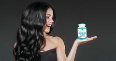 Best Earth Naturals Catalase hair health scene showing vitality.