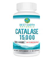 Best Earth Naturals Catalase bottle front showing 60-day supply.