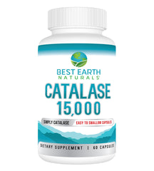 Best Earth Naturals Catalase bottle front showing 60-day supply.