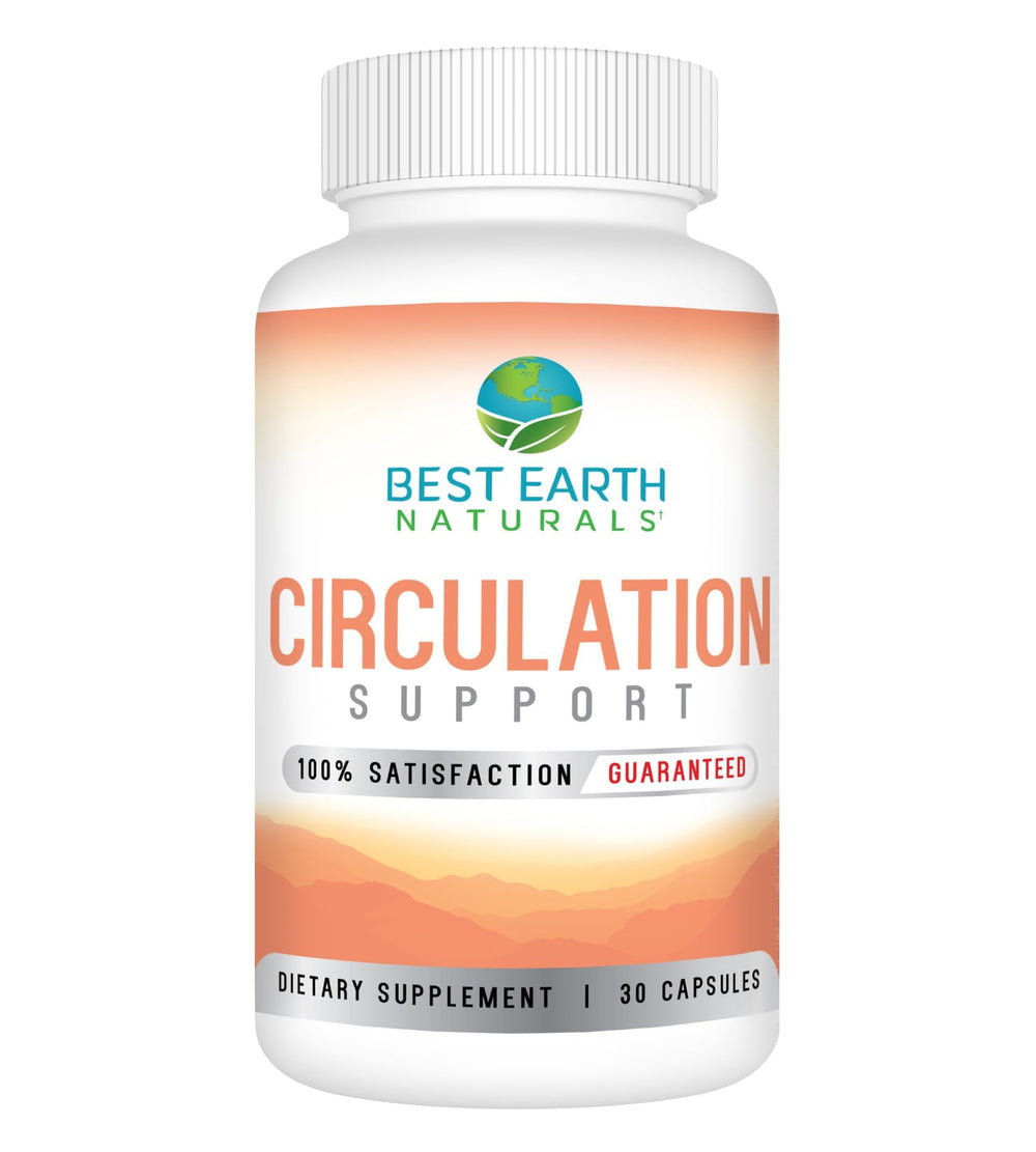 Best Earth Naturals Circulation bottle with capsules for daily circulatory support.